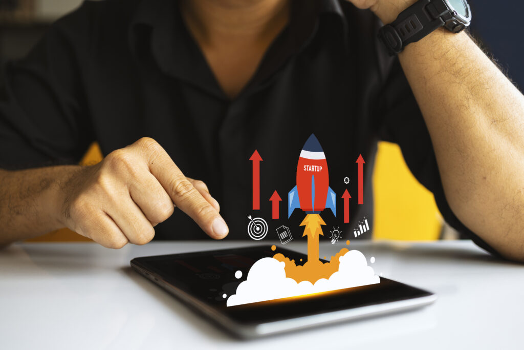 How Delivery Process Clarity Reduces Risk And Accelerates Growth businessman with tablet, strategy for success & growth accelerat