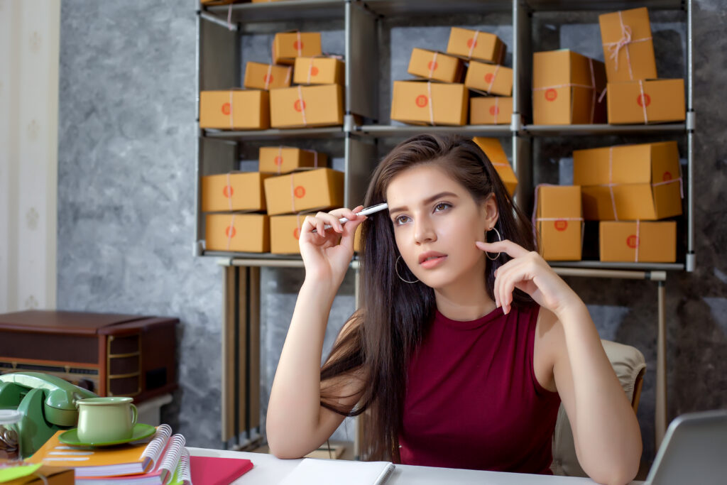 Why Growing Businesses Suddenly Face Delivery Complaints young woman business entrepreneur, unhappy of work , failure in